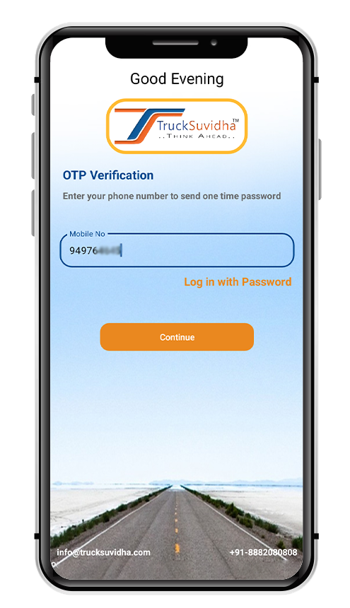 Login with Mobile Number